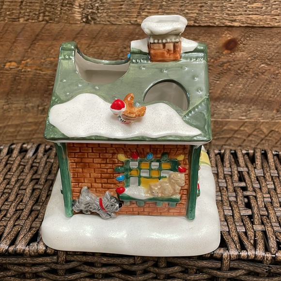 Mary Engelbreit "Wonder Books" Christmas Tea Light Holder 2002 COLLECTIBLE - Picture 2 of 13